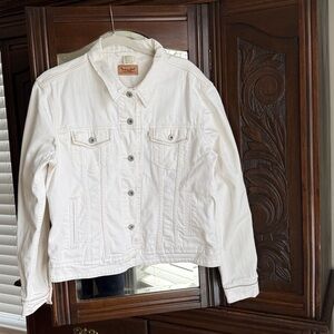 Women's vintage Levi’s Cream Denim Jacket XL